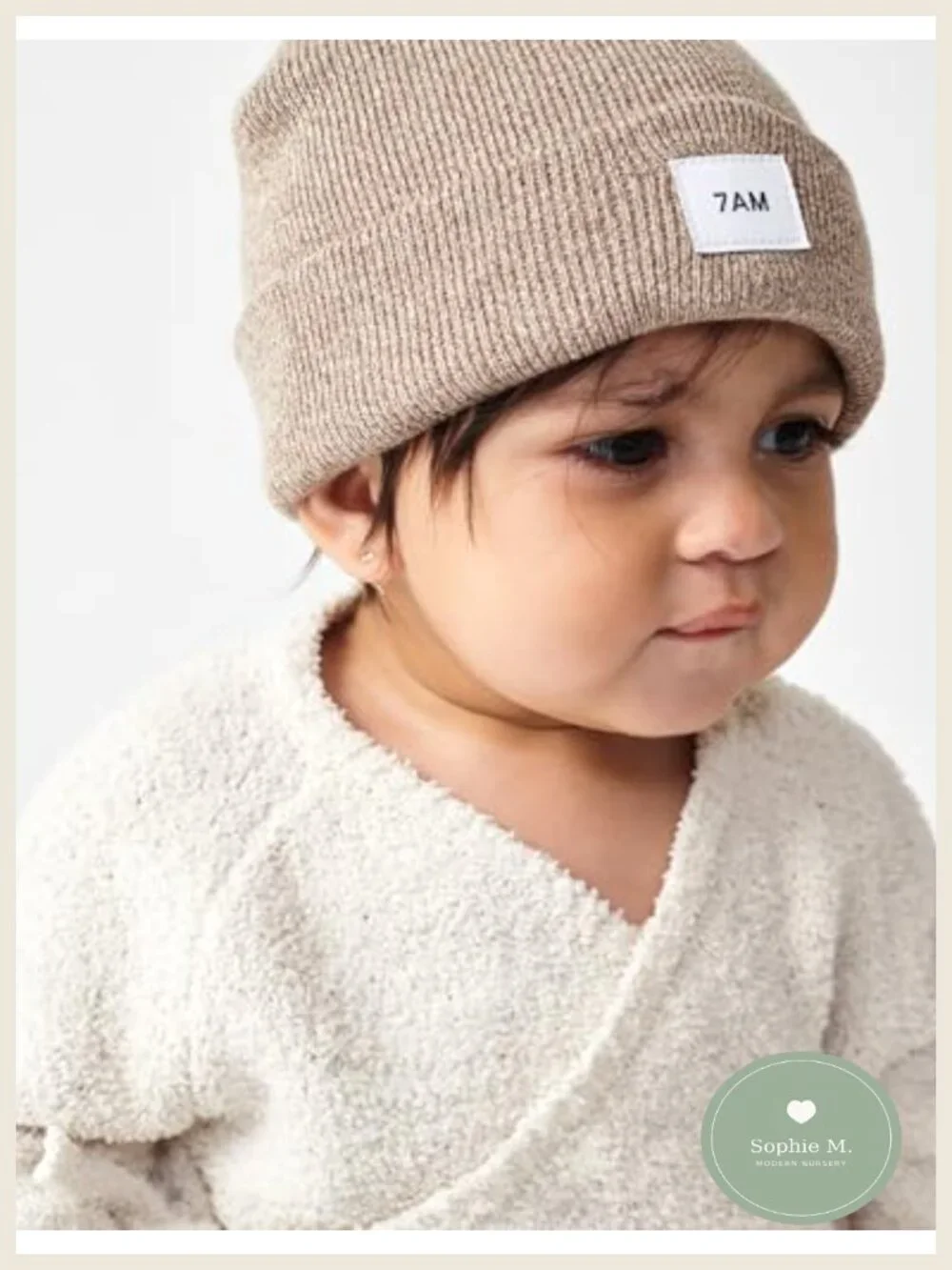 Baby Beanie Winter Hat Soft Ribbed Cotton Stretch Fit Infant Toddler